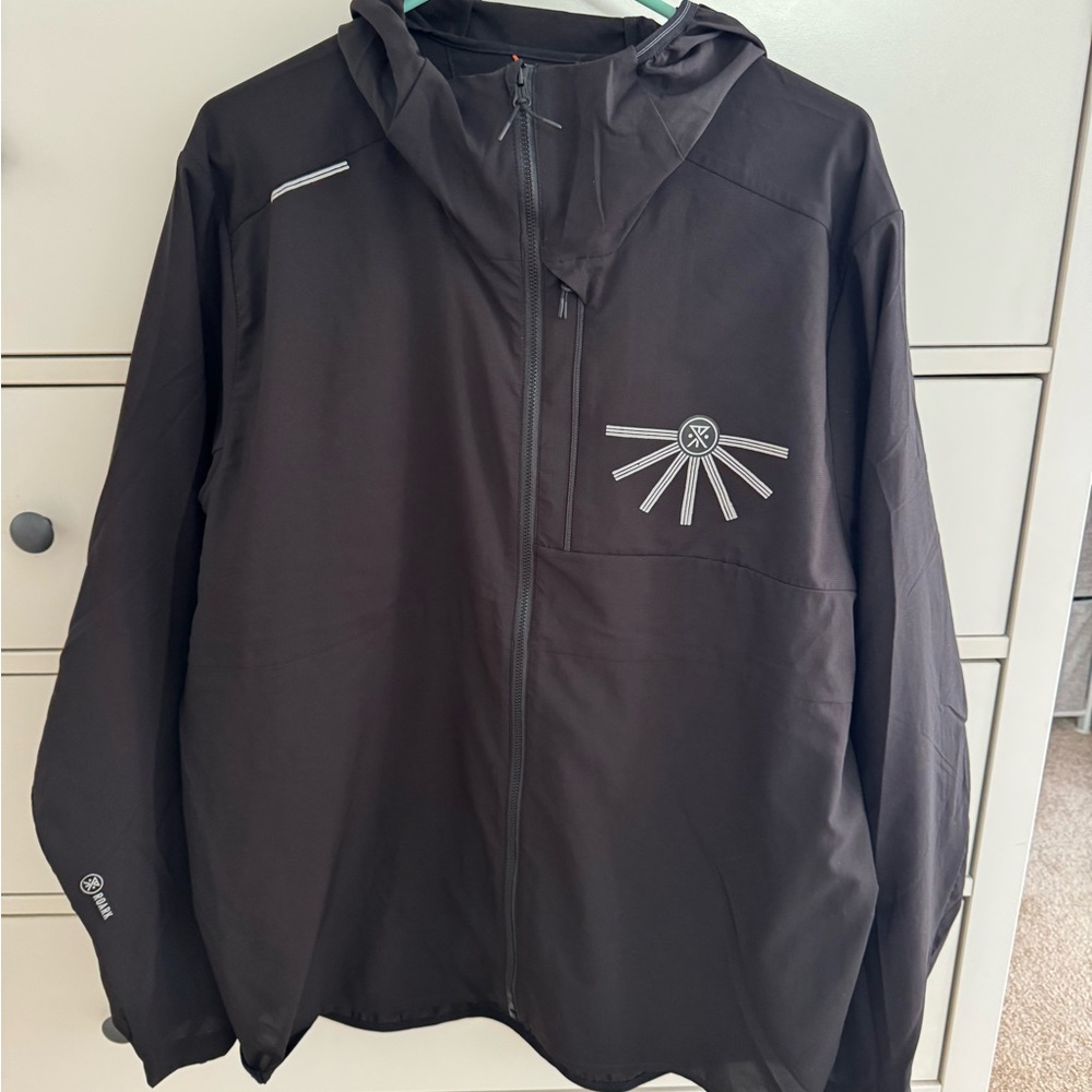 Roark Run Amok Black Hooded Windbreaker